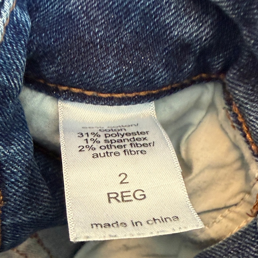 Maurices Women's Dark Blue Distressed Skinny Jeans Size 2 - Picture 3 of 5